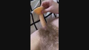 tight pussy can only handle this tiny dildo