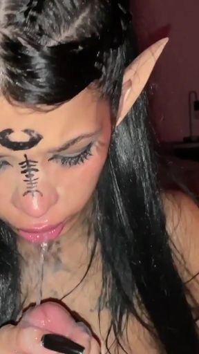 Thrilling moment from &quot;The Best of POV Blowjob, Deepthroat and Cum in Mouth! COMPILATION!&quot;