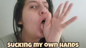 Sucking My Own Hand with Passion – As If It Were You – Lip Fetish Fantasy, Slow Wet Kisses and Tongue Worship