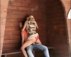 Shameless sex with a sexy blonde who gets cum on her face