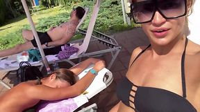 Horny Sluts Fuck Openly at Water Park, Giving Zero Fucks