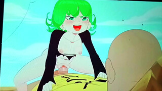 Saitama se folla a tatsumaki la deja llena de leche