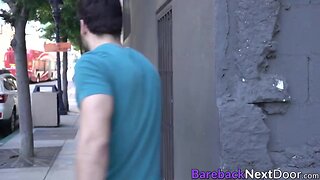 Giant dicked studs spitroast tight bottom dude