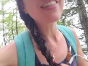 Nerdy Faery's Hiking PEE Desperation causes WET panties