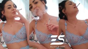 Smoking while getting ready for a brunch date