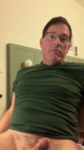 Jerking off in my hotel room before bed   Clip 1