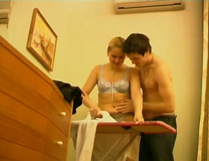 My hot blonde college girlfriend shared with another young man