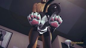 Hot Asian Cosplay Fox and Cat Yiff with Creampie Hentai Manga Action