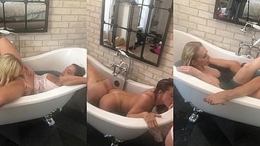 Behind The Scenes Licking Pussy & Fucking In The Tub