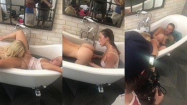 Behind The Scenes Licking Pussy & Fucking In The Tub