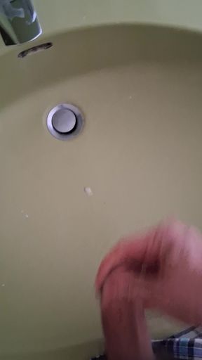 Washbasin hosed down
