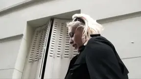 Amateur blonde cutie gets her ass and pussy stuffed by two amateur guys.