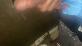 Man Masturbating His Big Black Cock