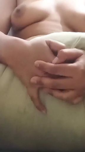 Desi Girl Alone No Partner Just Pillow Humping   Clip 1