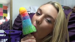 Dare Dorm: Pretty teen chick riding a dick