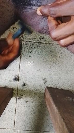 I NEEDED SOME PUSSY AND SHAVE OFF MY HAIRY BBC.