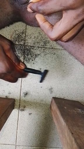 I NEEDED SOME PUSSY AND SHAVE OFF MY HAIRY BBC.