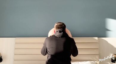 He licked his girlfriend, and then planted her on his big dick. Filled her pussy with fresh cum.