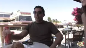 Faith Leon takes guy's dick from ass to mouth