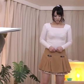 JAPANESE HOTTIE RUBS CLIT WITH COCK CREAMPIE