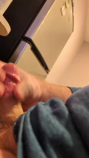 My rock hard banana cock cumming