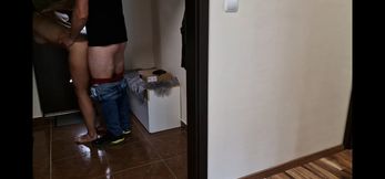 hello courier completely naked sucks him off and lets him fuck her. 100% true