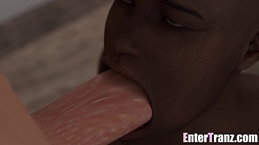 Double Feature - A Futa friend reaches her breaking point and BBC both pound tight ladyboy pussy