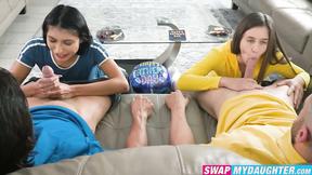 ”Kourntey Rae & I used our titties to pleasure Tommy & Billys erect dicks”