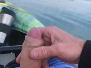 Kayaking Out On The Lake With My Cock Out And Stroking It For Anyone Watching From The Shoreline