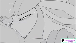 CYTE FURRY GIRL BLOWJOB AND GETTING CUM IN MOUTH CARTOON