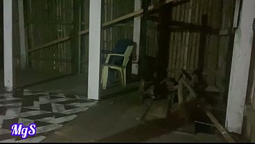 Flashing red thong at a beach resort