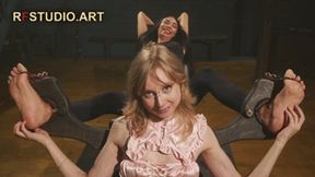 Adriana in Stocks - Big 11 Size Feet Tickling by Mandy (UHD 4K MP4)