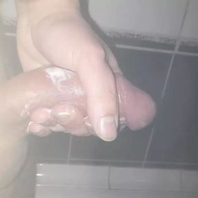 Double cum in bathroom