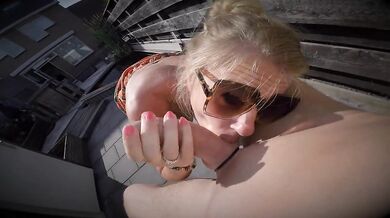 Dutch babe fucked anal outside in backyard. While the neighbors could hear and see us fucking