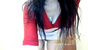 MILF cumshot with toys in pussy