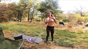 Stepmom&#039;s Camping Trip - Pantyhose for Pants