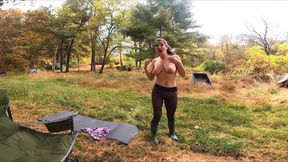 Stepmom&#039;s Camping Trip - Pantyhose for Pants