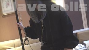Slavedoll Urethral Training. a Very Thick Urinary Catheter. (07-)