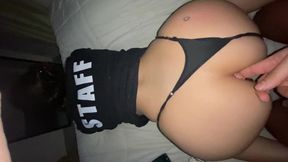 Plump Callipygian Latina Chick Gets Facialized After Hot Anal Sex