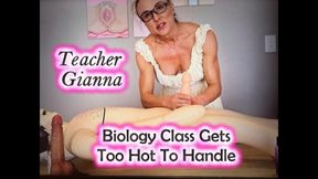 Teacher Gianna's Biology Class Gets Too Hot Too Handle