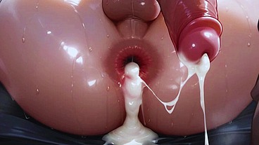 Gay sex on a public bus in Amsterdam. Anal and cumshot inside with people watching.