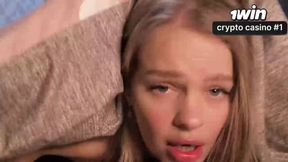 Amateur babe creampied rigid by giant lollipop - hot, dirty girl!