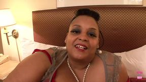 Super Chunky Brunette and Black Babes in Lingerie and Stockings Have Hot Lesbian Sex