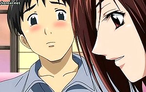 Sexy anime slut in black stockings