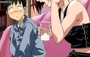 Sexy anime slut in black stockings