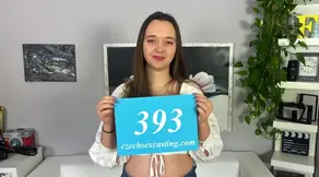 Babe from Slovakia shows her round ass