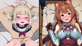 toga and raphtalia missionary sex pov with creampie/squirting - ohh my waifu