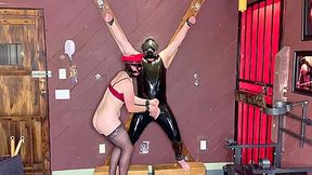 Bondage Cross Play With Huge Suspension Orgasm