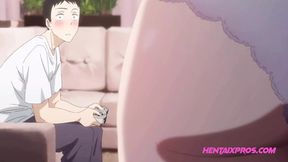 First Time Virgin Gamer Gets Uncensored Hentai Sucked by Horny&#x1F975; Blonde Step-Sis