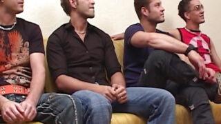 Sexo oral, ejaculação, orgia, foda, sexo em grupo, pênis – sexo anal em grupo bruto para caras europeus